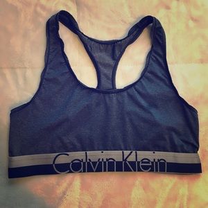 Calvin Klein sports bra.